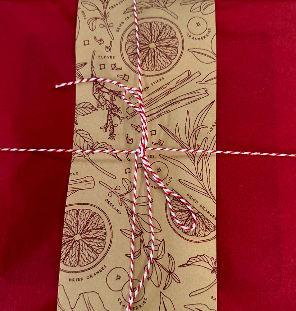 Gift wrap card and wrapping option.
