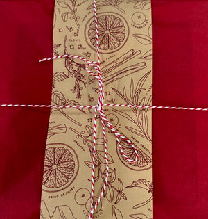 Gift wrap card and wrapping option.